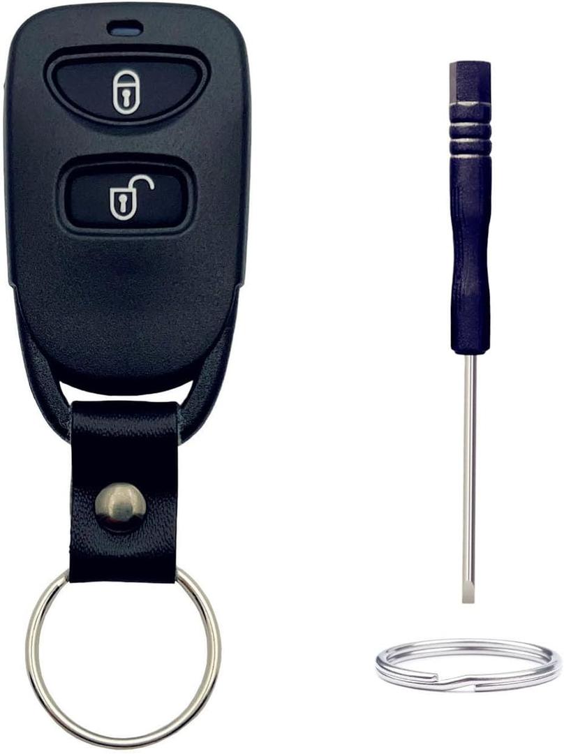 Key Fob Shell Replacement for Hyundai Accent Elantra Tucson Kia Rio Sorento Soul Spectra Sportage Tucson 3 Button Car Keyless Entry Remote Control Key Fob Case Cover (3 Button 1 Pcs)