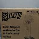 ZIWWVY Stepper Machine with Resistance Bands, Mini Stepper with 300LBS Weight Capacity, Twist Stepper for Full Body Workout, Adjustable Step Height, Smooth and Quiet, Step Machine for Men Women