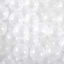 Heopeis Ball Pit Balls - 2.7inch Plastic Ball Play Balls BPA Free Phthalate Free Non-Toxic Play Balls for Children Ball Pit Party Brithday Ball Pool Tent (Clear)