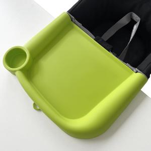 Silicone Baby Dining Tray Compatible with Inglesina Fast Table Chair & Other Hook-On High Chairs,Portable Clip-On Fast Table Chair Baby Tray, Dishwasher Safe & BPA Free (Green)