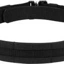 TACNEX Tactical Gun Belt Molle Battle Belt 1.75" & 1.5" Rigger Heavy Duty Belt (Black, S)