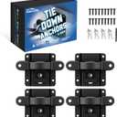 Custom Fit for Tie Down Anchors Ford F150 F250 F350 & Raptor 2025 2024-2015 (Include Lightning) Truck Bed Tie Downs Car Accessories Replace# FL3Z-99000A64-B Bed Tie Downs for Truck-4 Pack