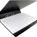 17x11 Binder Poly Panel Featuring a 2" Angle-D Ring Black