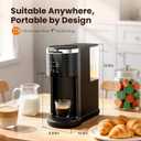 Kismile Single Serve Coffee Maker, 2 in 1 Drop Coffee Machine Compatible with K Cup & Ground Coffee, 5 Brew Sizes 6-14 Oz, 40oz Removable Water Tank,Self-Cleaning Function, Black