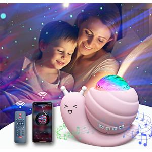 Mycket Star Projector, Galaxy Projector Light, LED Night Light Lamp, Night Light Projector with Remote 360Rotating Sleep Soothing Colors Changing Music Bluetooth Speaker Timer Fuction for Bedroom