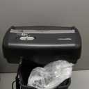 Amazon Basics 6-Sheet Cross-Cut Paper and Credit Card Shredder with 3.8 Gallon Bin, Shreds Staples, Black