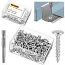 #10 X1 Inch Metal Roofing Screw 2 lb Box, Stainless Steel Composite Deck Screws Trim Screw Rust Resistant Epoxy Coated Serrated Thread for Standing Seam Roofs Avoid Cam out, with a Drill Bit (qty 240)