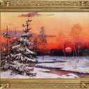 Wood Canvas Frame for 12x16 Oil Paintings, Finished 12x16 Gold Ornate Frame for Wall Art Prints, Luxury Vintage Painting Frame for Home Office Decor, No Back & Cover (Gold)