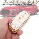 for Audi Key Fob Cover with Keychain, 3-Button Key Case, TPU Protector Compatible with A4 A5 A6 A7 A8/Q5 Q7/S3 S4 S5 S6 S7 S8 SQ5/R8 RS5 RS7