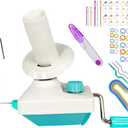 Yarn Ball Winder, Convenient Yarn Winder for Yarn,Yarn Swift and Ball Winder Combo with Easy Installation for Yarn Storage + 53 Pieces Stitch Knitting Needles + 1 Pieces Scissors