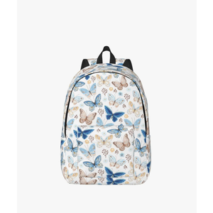 Travel Laptop Backpack - Butterfly print Computer Canvas Backpack Bag with Adjustable Straps