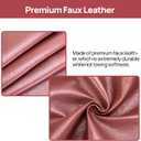 Teniux Remote Control Holder Faux Leather Armrest Organizer with 6 Pockets for recliner couch sofa, Armchair Caddy for Smart Phone, Book, Magazines, Ipad, Remotes (Rose Wine)