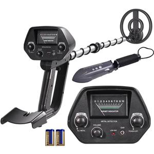 Metal Detector for Adults & Kids, Lightweight Kids Metal Detector w/Shovel,8 Inch Waterproof Coil w/Adjustable Handle 31.5" to 41.5" for Beginner 8-12 Kids Beach Backyard for Treasure