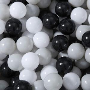 Heopeis Soft Plastic Ball Pit Balls for Ball Pit, 100pcs Plastic Toy Balls for Kids, Crush Proof Balls for Baby Toddler 1 2 3 4 5 Years Old Ball Pool Play Tent, Baby Pool Water Toys, Party Decoration