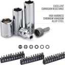 Amazon Basics Mechanic's Socket Tool Set With Case, Metric Sizes, 145-Piece