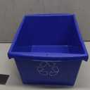 Storex 4 Gallon (15L) Recycle Bin, 14.8 x 7.87 x 11.25 Inches, Blue (61505A06C)