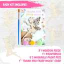 BOIKOKY 12 Pack Pre-Packaged Fairy Party Favors, Paint Your Own Wooden Arts and Crafts, Fairy First Birthday Decorations, Princess Tea Party Supplies, Goodie Bag Stuffers & Gifts