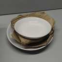 Gibson Home Great Essentials 5 Piece Fine Ceramic Serving Bowl and Pasta Bowl Set in White