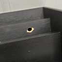 Bamboo Mail Organizer Countertop Desktop with Drawer - Desk Organizer with File Organizer for Office Supplies All-in-One Desk File Organization with Pencil Holder for Paper Letter Envelope Bill (1 Black)