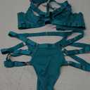 Avidlove Womens Lingerie Set Sexy Underwired Push Up Bra and Panty Set Two Piece Lingerie (Large, Blue)