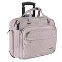 VANKEAN Laptop Bag Women with Wheels, 15.6 Inch Rolling Briefcase for Women, Water Repellent Overnight Rolling Computer Bag with RFID Pockets for Travel Business Work School, Light Dusty Pink