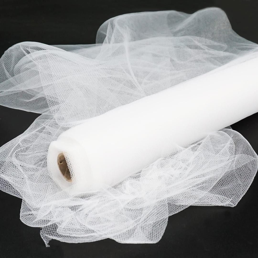70×66 Tulle White Pack Of 2