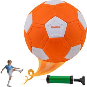 Easter Games for Kids Size 4 Curve Soccer Ball for Ages 3-12, Soft Toddler Swerve Balls with Pump & Mesh Bag, Outdoor Indoor Sport Toy for Boy Girl Gift, Beginner Football for Yard Lawn Game Activity