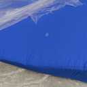 Knee Wedge Pillow | Leg Pillow Elevation Blood Circulation | Leg Elevation Wedge Memory Foam & Machine Washable Cover | Knee Elevation Pillow Post Surgery (Blue)