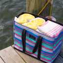 SCOUT Original Deano Tote - Durable Lightweight Open Top Beach, Pool & Lake Bag, Inside Zip Pocket, Folds Flat