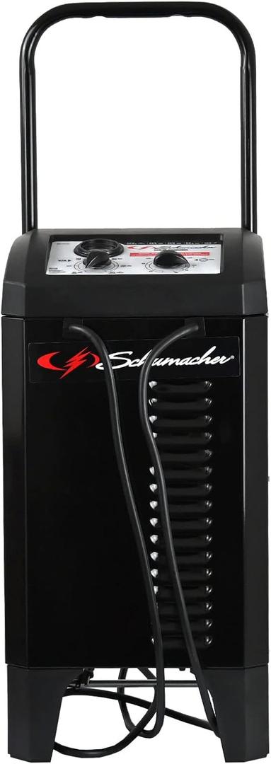 Schumacher Manual Battery Charger & Engine Starter  6V/12V 200A Heavy-Duty Auto Battery Charger with 40A Boost Mode, Color-Coded Clamps, 6-Foot Output Cables & Rugged Design SC1446