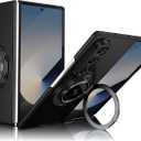 Compatible with Samsung Galaxy Z Fold 7,Magnetic Stand Ring Holder Shockproof Slim Cell Cover Protective,Screen ProtectorPhone Cover Case for Samsung Galaxy Z Fold 7 (Black)