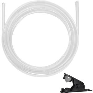 PTFE Teflon tubing 16.5ft 5m with Cutter, 2.5mm ID X 4mm OD 3D Printer Tube for 1.75mm Filament Bowden Ender, Bambu Lab A1/A1 mini/P1P/P1S/X1C Creality K1/K1 Max/Ender 3 V3(Translucent)