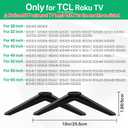 Rimous TV Stand Legs for TCL Roku TV Legs Replacement Compatible with 28in 32in 40in 43in 49in 50in 55in 65in TCL Roku TV Stand Legs Base Feet with Screws Easy Install