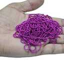Ball Chain for Jewelry Making, Aari Work & DIY Art Crafts - Rust Free - (1 mm) - Pack of 25 Meter (Pink)