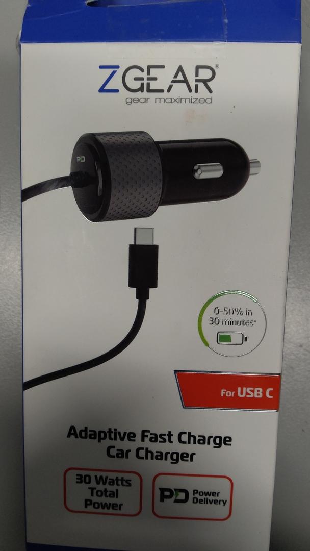 ZGear 2.4-Amp Adaptive Fast Charging Car Charger for Type-C