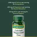 Nature's Bounty Calcium Magnesium & Zinc Caplets, 100 Count
