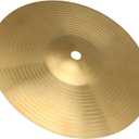 Lovermusic Golden Diameter 8 Inch Drum Cymbal Brass Alloy Crash Percussion Accessories for Drum Kit Suitable for Novices Small