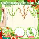 Norme 6 Pcs Christmas Tree Topper 17 Inch Red Green Candy Cane Xmas Decorations Woolen Curly Christmas Tree Picks Ornaments for Xmas Vase Filler Garland Home Holiday Decorations