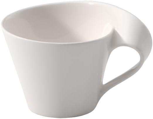 Villeroy & Boch New Wave Cafe Cappuccino Cup, 8.5 oz, Premium Porcelain, White