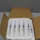 100 Pack Disposable 3ml/cc Lab Syringes with 23Ga 1 Inch Needle Luer Lock, Individually Sealed Packed