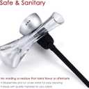 Vintorio Wine Aerator Pourer - Premium Aerating Pourer and Decanter Spout (Silver)