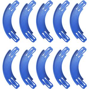 Racetrack Connectors Compatible with Hot Wheels,90 Degree Banked Turn,10 PacksUpgrade Edition (Blue)