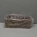 Kitchen Utensil Holder for Counter or Countertop, Extra Large Acacia Wood Organizer with 4 Compartments, Wooden Storage for Cooking and Silverware, Rustic Minimalist Decor, Sturdy Utensil Crock