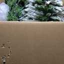 Pre-Lit Artificial Christmas Tree with Tips and Warm-White LED Lights