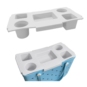 Top Cup Holder Tray Accessory compatible with Bogg Bag X-Large - Accessories for Original Bogg Bag - Divider and Organizer Phone Holder fit for Bogg (White)