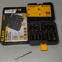 13-Piece XZN Triple Square Spline Bit Impact Socket Set - Premium S2 Steel European Style M4 - M18 with Socket Adapters, 1/4, 3/8 and 1/2 Drive | Professional Mechanic Garage Tools