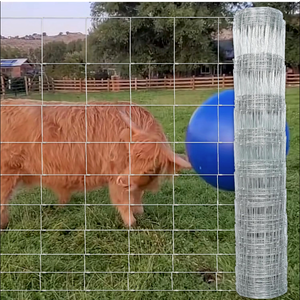 Farm Fence, 5ft X 164ft Wire Fence, Goat Cattle Deer Livestock Fence, Galvanized Woven Hog Wire Fencing,Fencing for Yard and Animals Protection