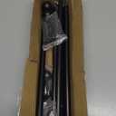 2 Pack Black Curtain Rods for windows 32 to 62 inch, 5/8 inch Splicing Heavy Duty Metal Curtain Rod Set with Brackets