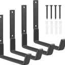 Heavy Duty Utility Hooks, Garage Storage Wall Mount Steel Hooks, Garden Tool Hanger, Garage Organizer for Tool, Ladder, Folding Chair, Hose, Ropes, Bike, etc.(4 Large, 7.7 Inches)
