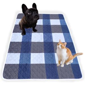 Washable Pee Pads for Dogs with 4-Layer Integrated Waterproof Design, Reusable Super Absorbent Non-Slip Puppy Pads for Crate Training, Home Floor Protection , 40''60''